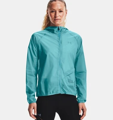 Chaqueta para mujer Under Armour Qualifier Storm empaquetable Cosmos XL, NUEVA CON ETIQUETAS. $100 Foto 1 de 4