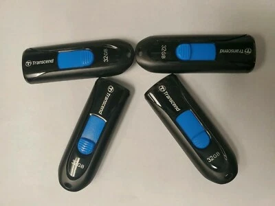 4x (Pcs) Transcend 32GB JetFlash USB3.0 Flash Drive up to 90MB/sec.  - Image 1 of 3