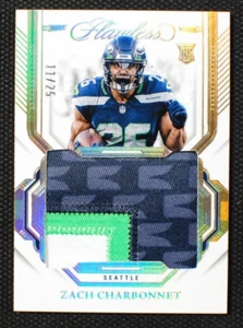 🌟 Parche LOGO Jersey Jumbo Impecable Panini 2023 ZACH CHARBONNET RC/25 - Imagen 1 de 3