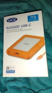 LaCie All Terrain Mobile Storage /USB .C 1 TBPortable Hard Drive - Picture 1 of 5
