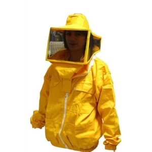 CAMICIOTTO DA APICOLTORE CON MASCHERA QUADRATA E ZIP - Taglia XL - Foto 1 di 2