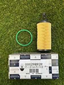 Maserati Ghibli Quattroporte V6 Levante 3.0L Oil Filter Kit OEM 000298939 - Picture 1 of 5