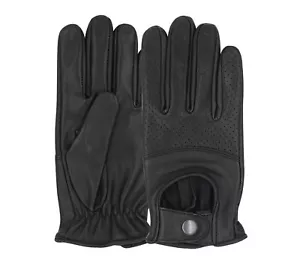 MEN'S SLIM FIT DRIVING GLOVES CHAUFFEUR REAL LEATHER DRESS FASHION CLASSIC RETRO - Picture 1 of 6