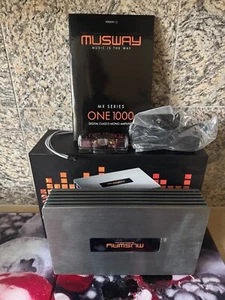 MUSWAY ONE1000 1-Kanal 400 650 1050 Watt RMS 4 2 1Ω Verstärker Endstufe ONE 1000 - Bild 1 von 4