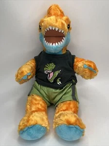 Build A Bear Dinosaur Toothy Brachiosaurus Orange and blue Rare - Picture 1 of 11