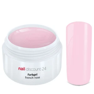 FRENCH Color Gel ROSE French Farbgel Modellage Nail Art Design Nagel Pink Tips - Bild 1 von 3