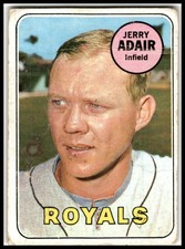 1969 Topps #159 Jerry Adair Kansas City Royals