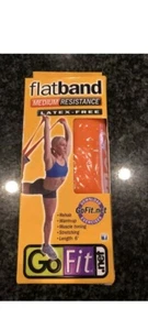 GOFIT Flat Fitness Band, Medium Resistance Latex-Free 6”Length Orange NEW In BOX - Picture 1 of 3