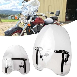 18"x16" Clear Motorcycle Windshield For Suzuki Savage Intruder Volusia Boulevard - Picture 1 of 10