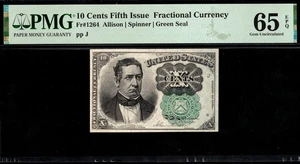 FR-1264 10 CENT FIFTH ISSUE P.M.G #65EPQ - Picture 1 of 3