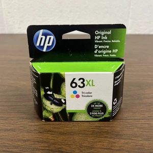 HP 63XL Tri-Color Tintenpatrone mit hoher Reichweite (F6U63AN) NEU ABGELAUFEN MÄRZ 2022 - Bild 1 von 2