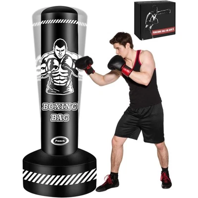 Boxsack Stehend Erwachsene 180cm Freistehend Boxing Bag Aufblasbare Stehende... - Bild 1 von 4