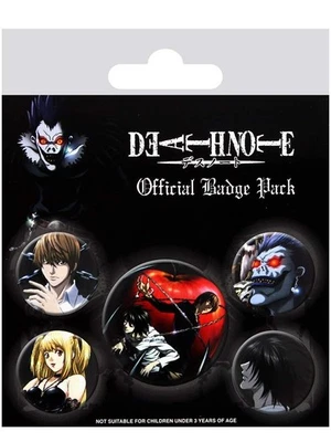 AMBROSIANA Death Note Badge Pack, Multi-Colour, 10 x 12.5cm