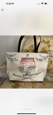 Bolso de Mano Kate Spade Boda Campanas Pastel Francis Bolso Raro Deja que Comience la Historia Foto 1 de 4