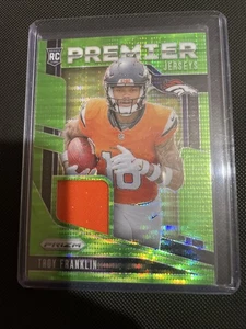 2024 Panini Prizm Rookie Premier Jerseys Green Pulsar Troy Franklin Patch J966 - Picture 1 of 4