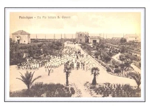 #026 Stampa 29,6 CM. x 20,9 Cm. Pietra Ligure - Via Pio Istituto S.Corona - Picture 1 of 1