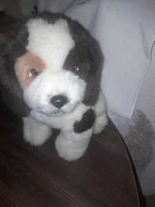 Russ Yomiko Classics Peluche Bianco e Nero Cucciolo Cane Spaniel  - Foto 1 di 5