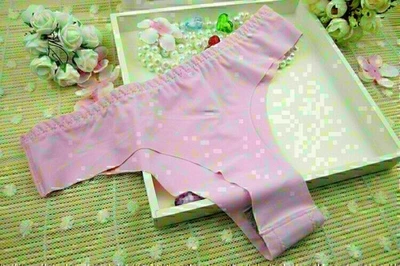 Niñas Damas Panty Tanga Tangas Seda Hielo Sexy Lencería Sin Costuras Ropa Interior Foto 1 de 4