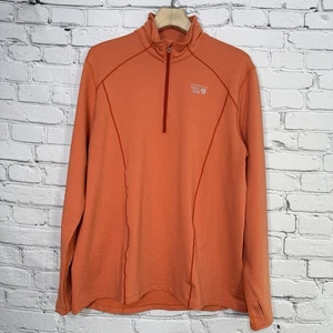 Mountain Hardwear Men's XL Beta Power 1/4 Zip Autumn Orange Pullover Semi Fitted - Picture 1 of 18