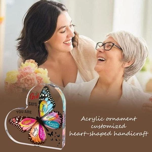 .Christian Gifts For Women - Christianity Acrylic Verse Heart New Gift, G6T2 - Picture 1 of 9