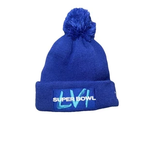 New Era NFL Super Bowl LVI Beanie Herren Bommel One Size Blau O/S Bestickt - Bild 1 von 8