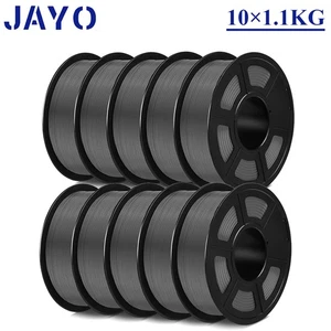 JAYO 10×1,1KG PETG grau 3D Drucker Filament 1,75mm hohe Zähigkeit Material - Bild 1 von 8