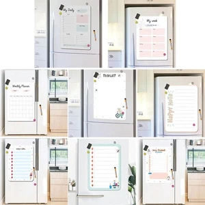 Magnet Board Sticker Planner Planner Refrigerator Rewritable Shopping Calendar - Picture 1 of 21