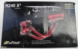 RETRO Swiftech H240X2 Liquid CPU Cooler KIT Copper Radiator 115X/2011/1366/775 - Picture 1 of 19