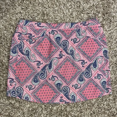 Falda corta RLX Ralph Lauren para mujer L rosa azul cachemira bolsillos 34x17 Foto 1 de 4