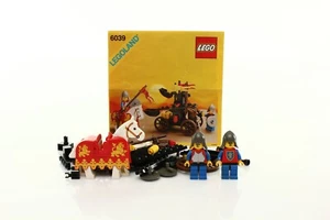 Lego Burg Löwenritter Set 6039 Doppelarm Werfer 100% komplett + Instr. 1988 - Bild 1 von 6