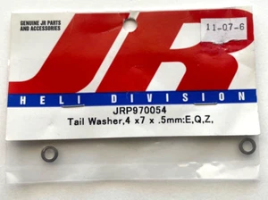 JRP970054 Heckscheibe 4x7x,5mm JR RC Hubschrauber Ergo E, Q, Z 60-90 Neu in Verpackung - Bild 1 von 2