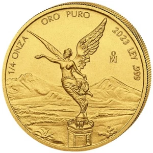 Goldmünze Libertad Siegesgöttin 2023 - Mexiko - Premium-Anlagemünze - 1/4 Oz ST - Bild 1 von 2