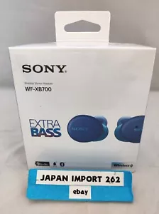 Sony WF-XB700 Bluetooth Wireless Stereo Earphone EXTRA BASS Model Blue - Picture 1 of 14