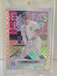 2023 Topps Chrome Aaron Judge MVP Stamped /100 Buyback X-Fractor Yankees 2022 - Picture 1 of 3