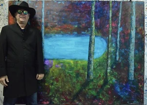 Mark Little Original Professional Painting 84”X62” (7 Foot) Abstract Modern XL - Picture 1 of 19