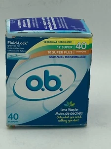 o.b. Tampons Multipack | Non-Applicator Tampon, Unscented | Regular/Super/Super - Picture 1 of 8