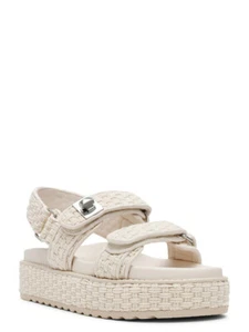 NIB Steve Madden Women's Bigmona Platform Sandal in Bone - Picture 1 of 4