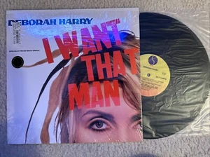 Deborah Harry I want that man vinyl 1989 Maxi 12” Single Debbie Blondie - Picture 1 of 6