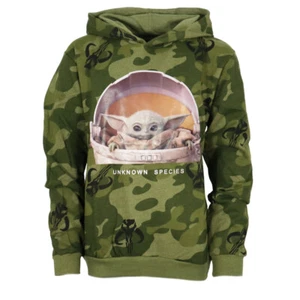 Sudadera con capucha Star Wars Mandalorian Baby Yoda para niño talla 140 algodón - Imagen 1 de 4