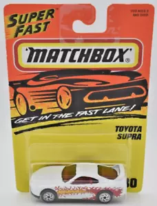 Matchbox Superfast MB 30 Toyota Supra white. Made in Thailand. Blister Card - Picture 1 of 2