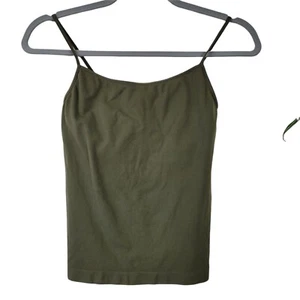 Vintage Tammy Mars O/S Camisole Tank Top Olive Army Green Supplex Spandex READ - Picture 1 of 7