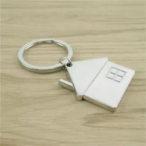 Creative House Home Keyring Alloy Pendant Keyfob Key Bag Chain Wedding Gift - Picture 1 of 3
