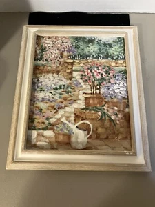 Vintage Home Interiors Figi Graphics Framed Garden Print - Picture 1 of 7