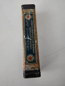 ORIGINAL SIGN JOHNSON & JOHNSON NEW BRUNSWICK N.J. TIN SIGN CONTAINER. - Picture 1 of 7