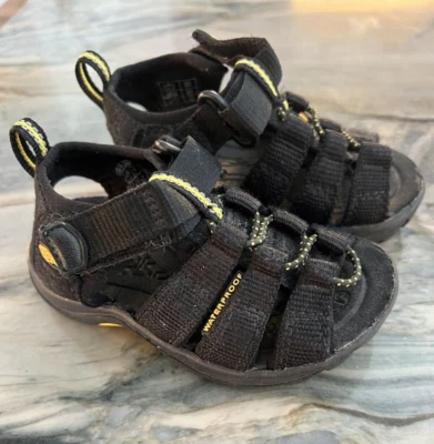 KEEN Black & Yellow Waterproof Sport Sandals US Size 5 Toddler - Image 1 of 4