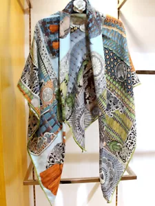 53" Women’s Wool and Silk Blend Scarf Square Cashmere Scarf Wraps Shawl KM5262 - Picture 1 of 57