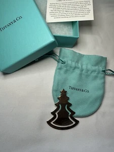 Albero di Natale Vintage 1999 Tiffany & Co Argento Sterling 925 Segnalibro Vacanze - Foto 1 di 7