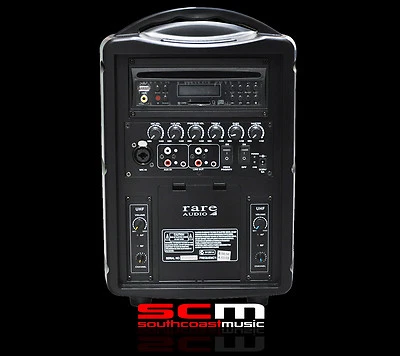 Portable Wireless Pa System 80 Watts Compact Size Two Receivers P+h Included! - image 1 of 4