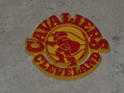 CLEVELAND CAVALIERS Vtg CAVS NBA RUBBER Basketball FRIDGE MAGNET Standings Board Cover