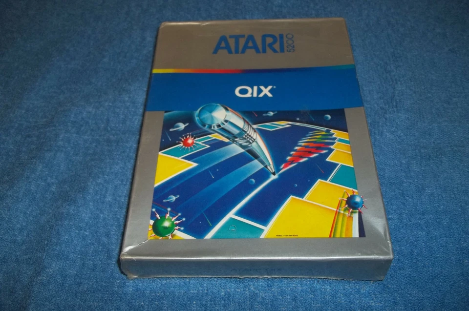 BRAND NEW ( NOS ) ATARI 5200 QIX GAME IN FACTORY SEALED & SHRINK WRAPPED BOX - Image 1 of 2